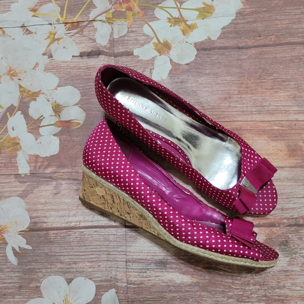 ⭐️ Etienne Aigner polka dots wedges - Picture 3 of 7